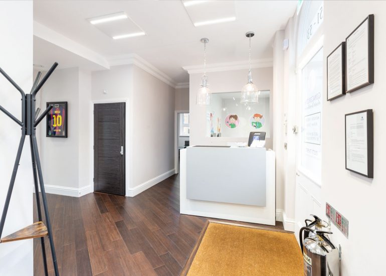 Concordia Dental - Corporate Interior Design Photography by Brighton Photographer Emma BaileyReception