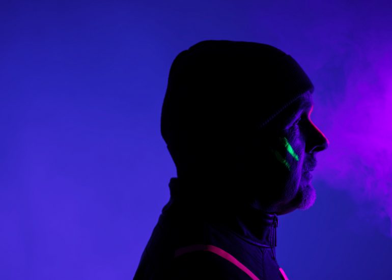 Dark Rust-Brighton Musician UV Photography by Photographer Emma Bailey