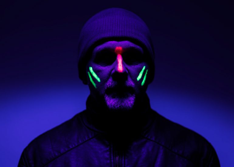 Dark Rust-Brighton Musician UV Photography by Photographer Emma Bailey