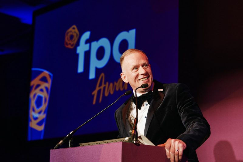 Rory Bremner hosting the FPA Awards at the Grand Hotel in Brighton event photography by brighton event photographer Emma Bailey