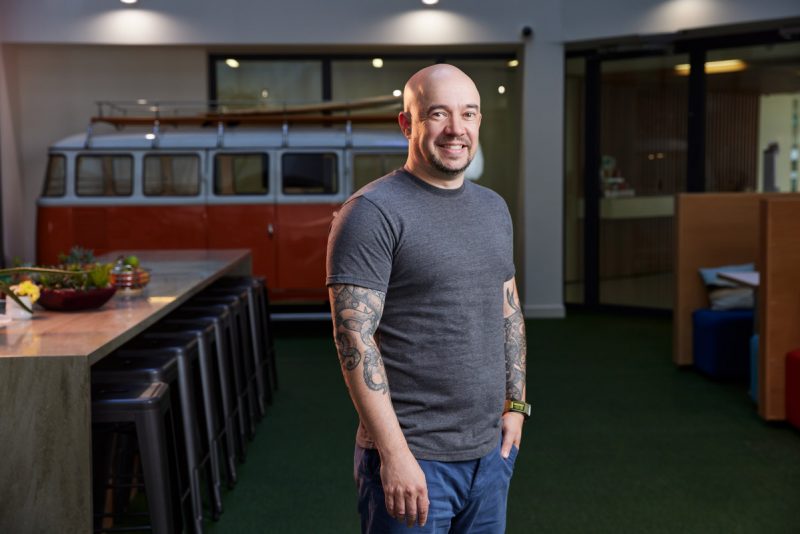 Louis-Stedman-Bryce-corporate headshot photography by brighton photographer emma bailey at hove beach huts