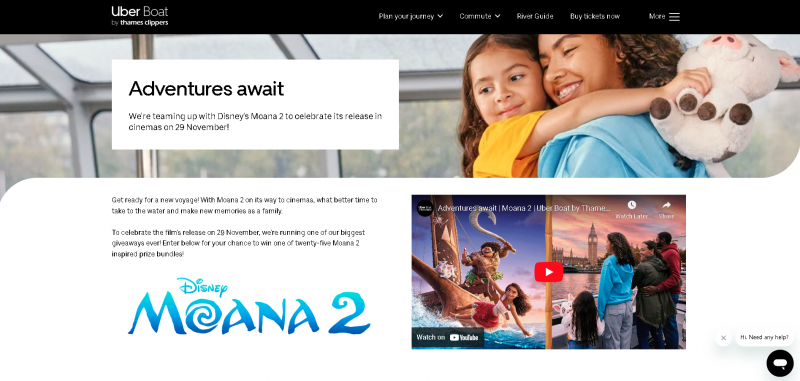 Emma-Bailey-Commercial-Photography-Disney-Moana-2-for-Uber-Boats-by-Thames-Clippers